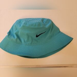 Nike Aqua DriFit Bucket Hat with Black Logo